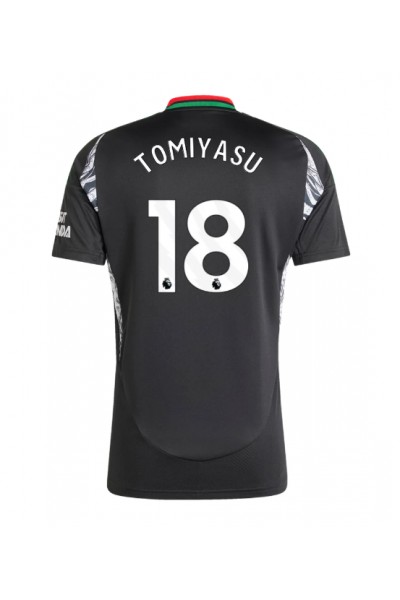 Arsenal Takehiro Tomiyasu #18 Fotballdrakt Borte Klær 2024-25 Korte ermer Arsenal Takehiro Tomiyasu #18 Fotballdrakt Borte Klær 2024-25 Korte ermer